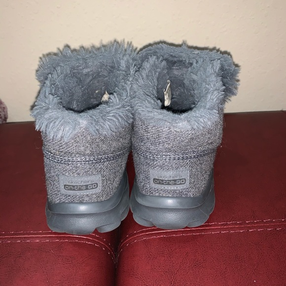 Skechers on the go gray booties boots ankle 6 - Picture 5 of 5